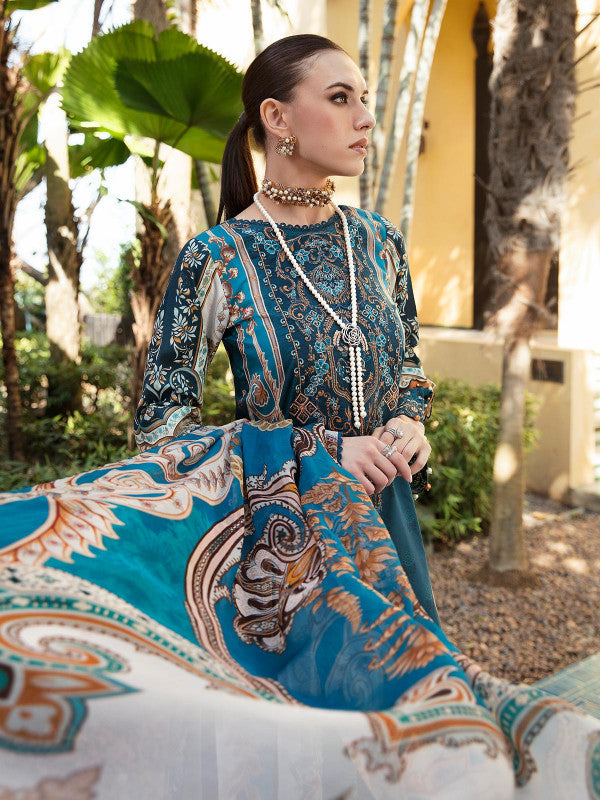 Mariya - D#11 - Digital Printed and Embroidered Lawn - Vol 1 - Gulaal SS'23 - Shahana Collection UK