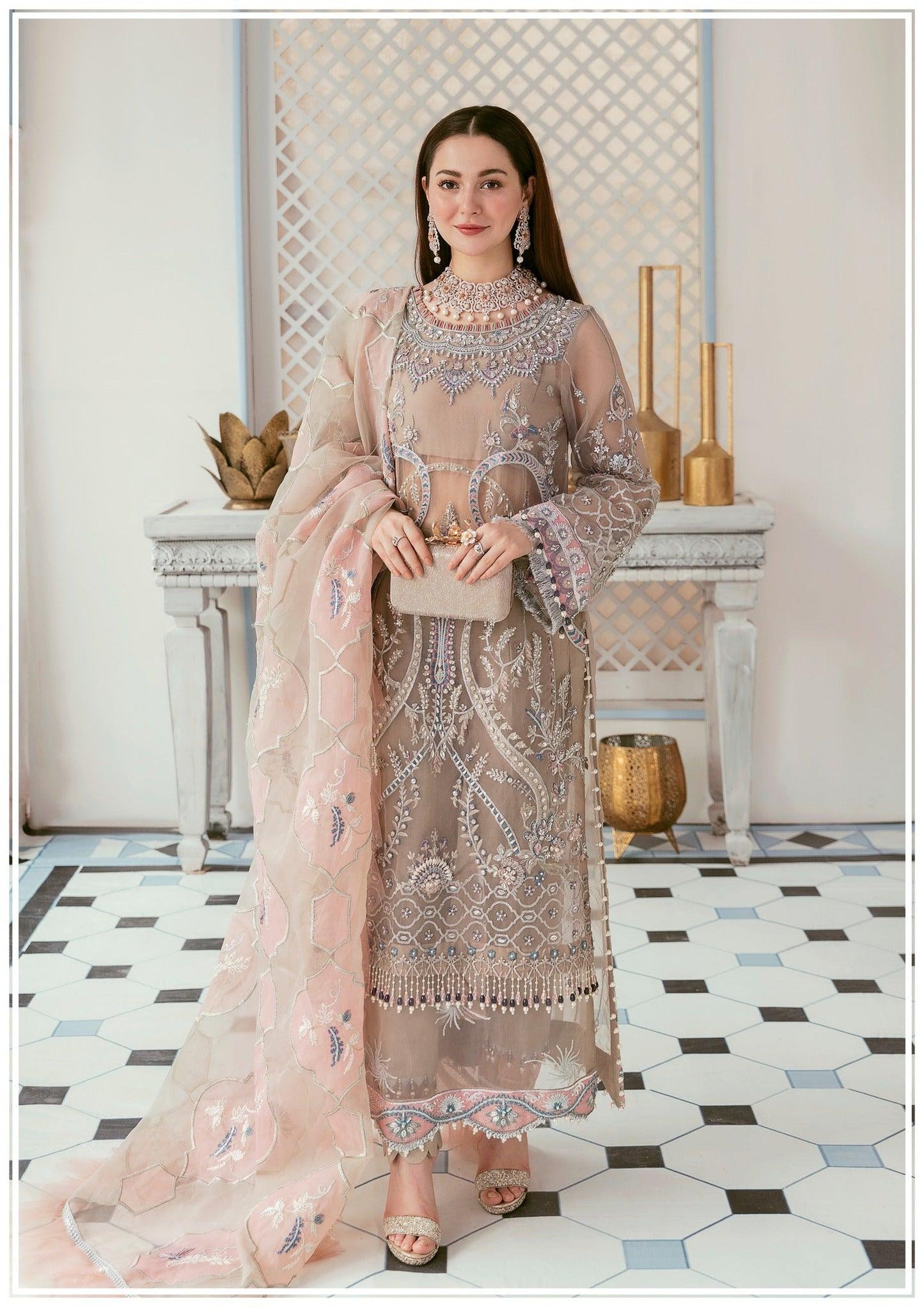 Celebrations by Elaf - Luxury Handwork Collection 2022- MONA LISA - Celebrations by Elaf - Luxury Handwork Collection 2022- MONA LISA - Shahana Collection