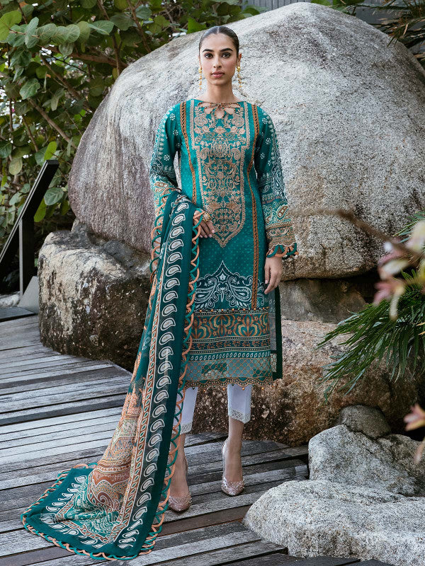 Neena - D#07 - Digital Printed and Embroidered Lawn - Vol 1 - Gulaal SS'23 - Shahana Collection UK