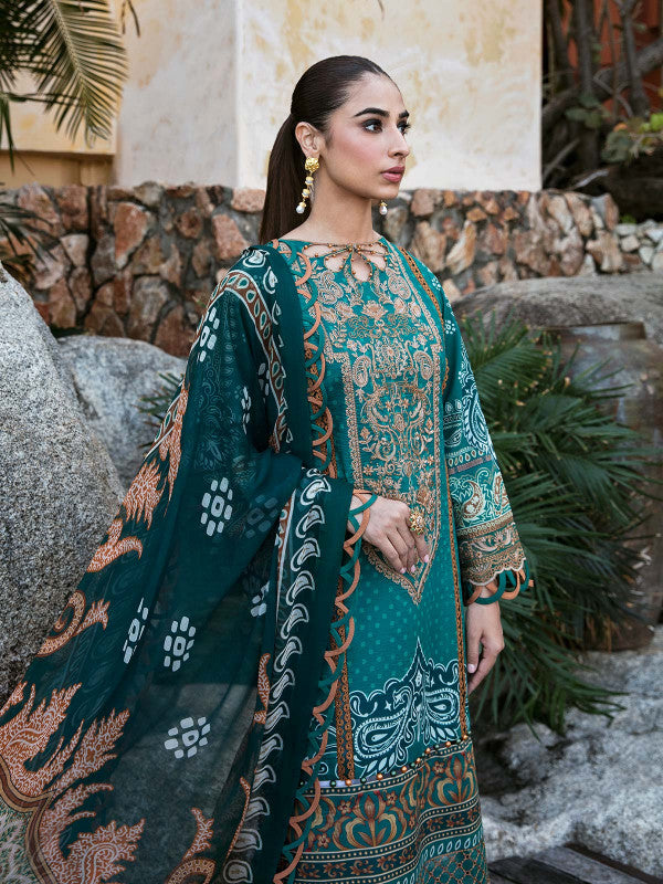 Neena - D#07 - Digital Printed and Embroidered Lawn - Vol 1 - Gulaal SS'23 - Shahana Collection UK