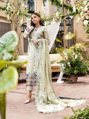 Tuscan Sunset - Maryam Hussain Luxury Lawn 2023 - Shahana Collection UK