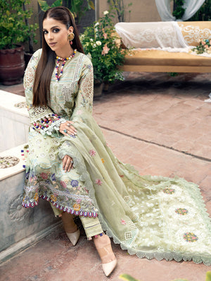 Tuscan Sunset - Maryam Hussain Luxury Lawn 2023 - Shahana Collection UK