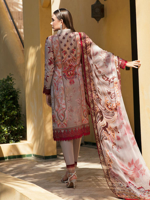 Zaavail- D#10 - Digital Printedand Embroidered Lawn - Vol 1 - Gulaal SS'23 - Shahana Collection UK