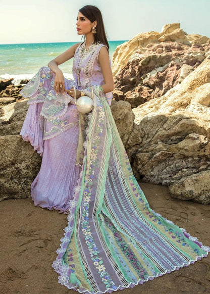 Buy Now, Summer Rosettes - 2B - Crimson Luxury Lawn 2023 - Saira Shakira - Shahana Collection UK - Wedding and Bridal Party Dresses