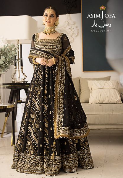 Buy Now, AJVY-01 - Vasl e yar - Formals 2023 - Asim Jofa - Wedding and Bridal Party Dresses - Shahana Collection UK - Asim Jofa in GCC - UAE fashion 