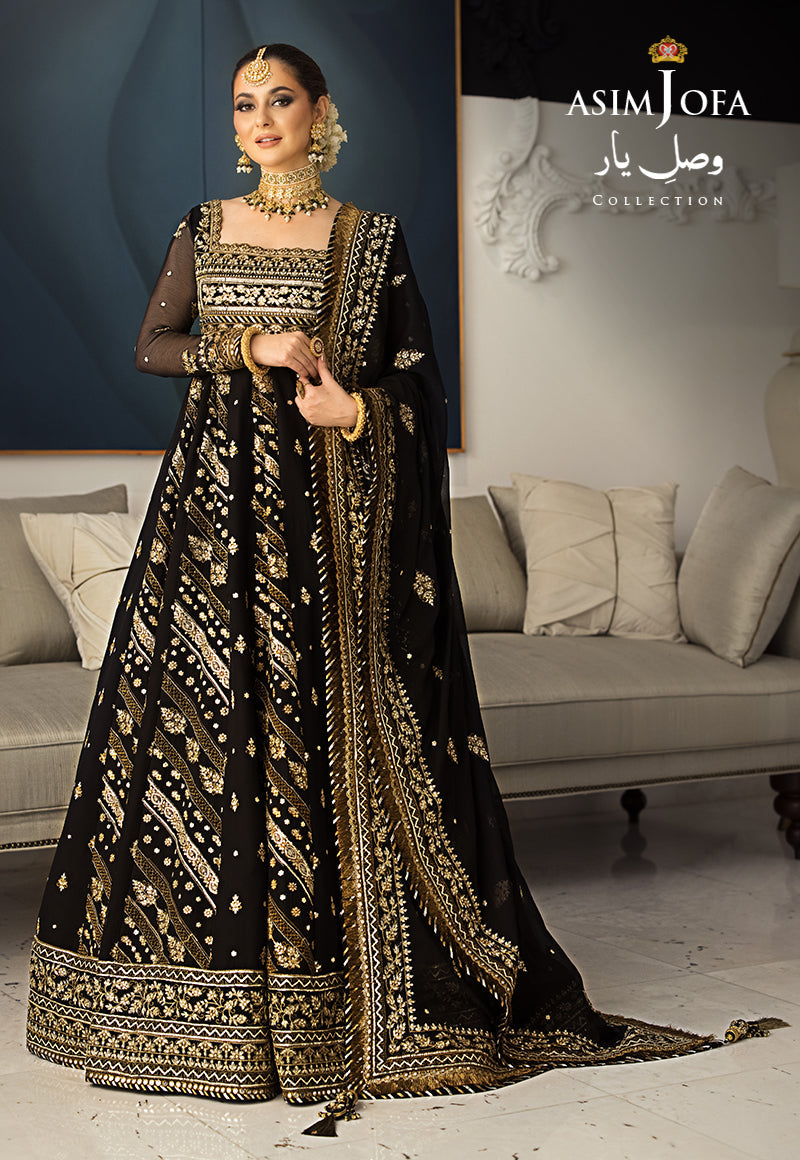 Buy Now, AJVY-01 - Vasl e yar - Formals 2023 - Asim Jofa - Wedding and Bridal Party Dresses - Shahana Collection UK - Asim Jofa in GCC - UAE fashion 