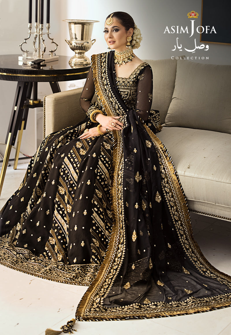 Buy Now, AJVY-01 - Vasl e yar - Formals 2023 - Asim Jofa - Wedding and Bridal Party Dresses - Shahana Collection UK - Asim Jofa in GCC - UAE fashion 