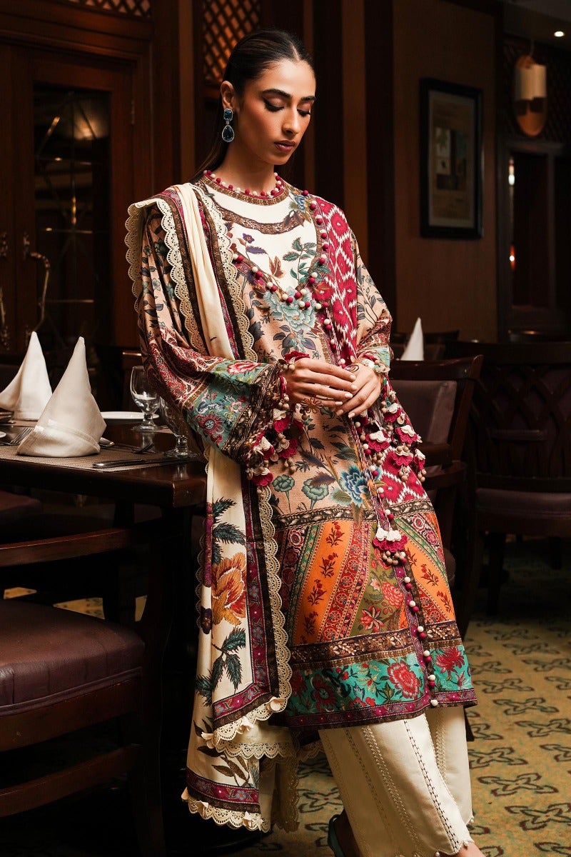 Shop Now - D#1B Muzlin Winter - Vol 1 - Sana Safinaz - Wedding and Bridal Party Dresses - Shahana Collection UK - Pakistani Designer Wear - Winter 2023