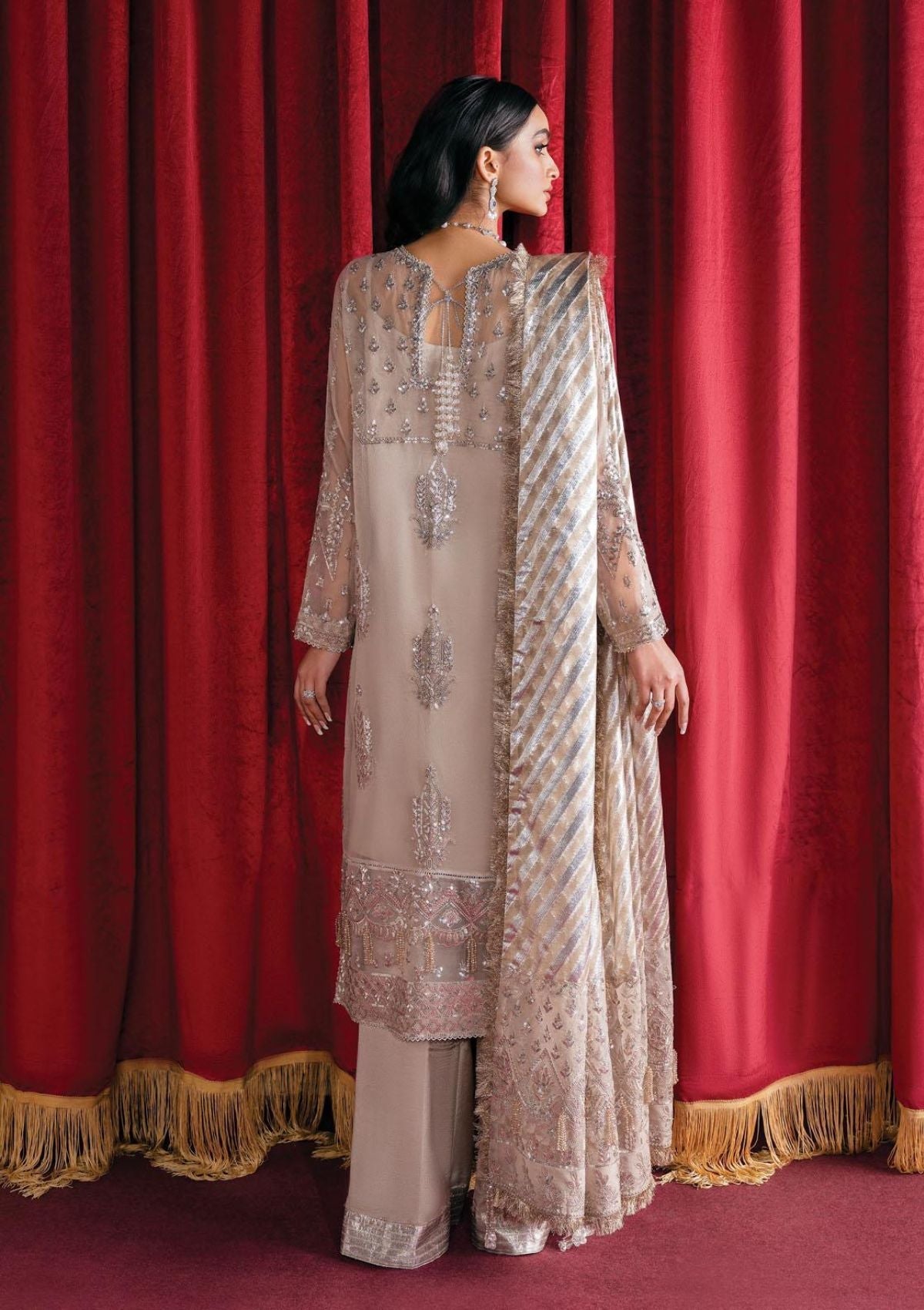 Pearl Dream - Scarlet - Festive Collection 2023 - Shahana Collection UK