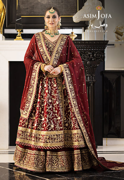 Buy Now, AJVY-03 - Vasl e yar - Formals 2023 - Asim Jofa - Wedding and Bridal Party Dresses - Shahana Collection UK - Asim Jofa in GCC - UAE fashion 