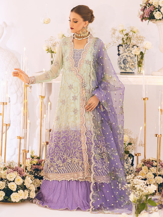 Buy Now, Sawariya 04 - Luxury Kalidaar Chiffon 2023 - Roheenaz -Shahana Collection UK - Wedding & Bridal Party Dresses 