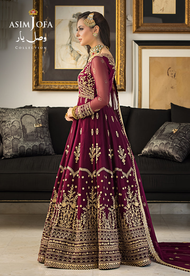Buy Now, AJVY- 04 - Vasl e yar - Formals 2023 - Asim Jofa - Wedding and Bridal Party Dresses - Shahana Collection UK - Asim Jofa in GCC - UAE fashion 