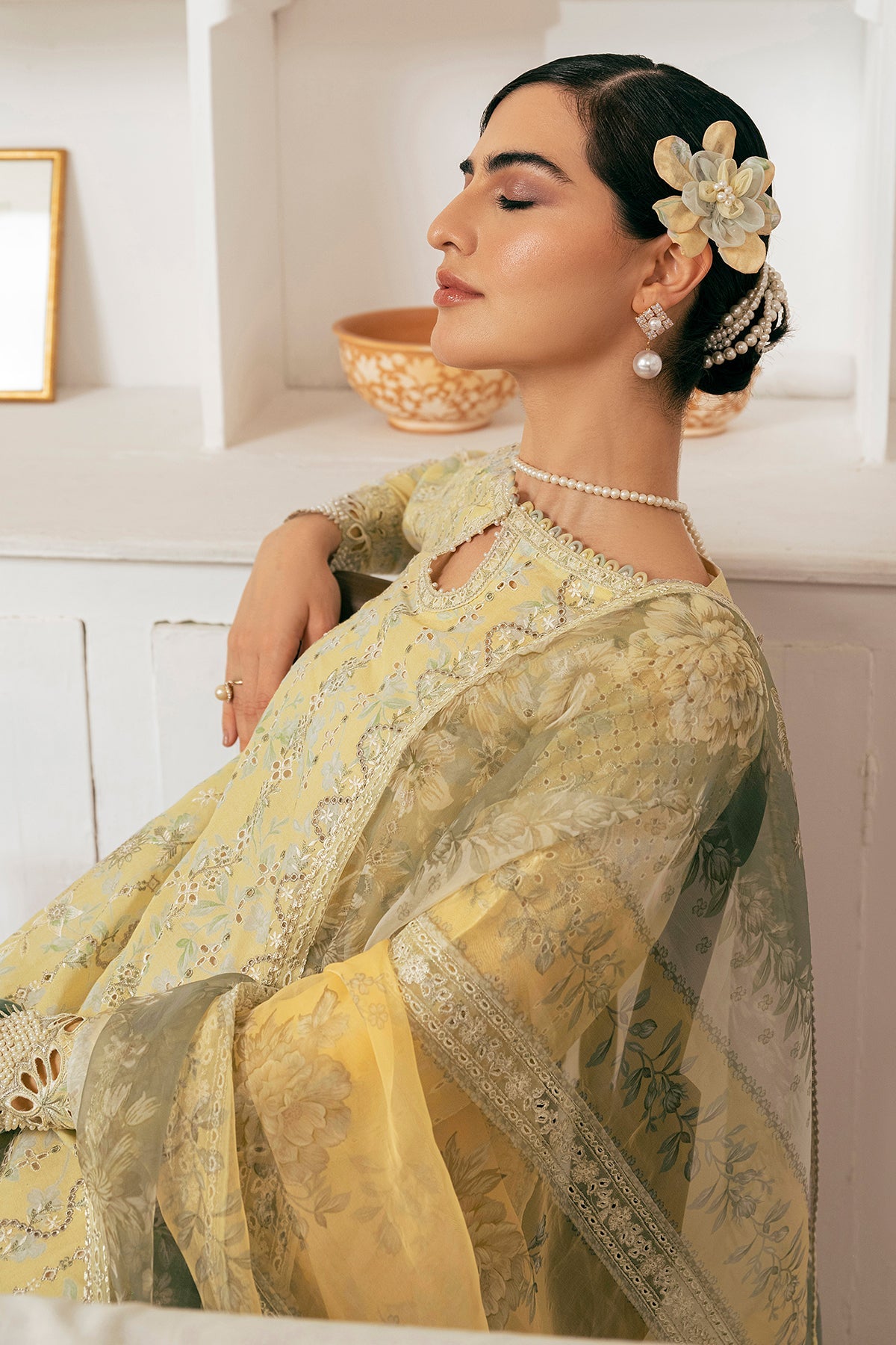 Shop Now, D-04 - Embroidered Swiss Lawn 2023 - Baroque - Shahana Collection UK - Wedding and Bridal Party Dresses