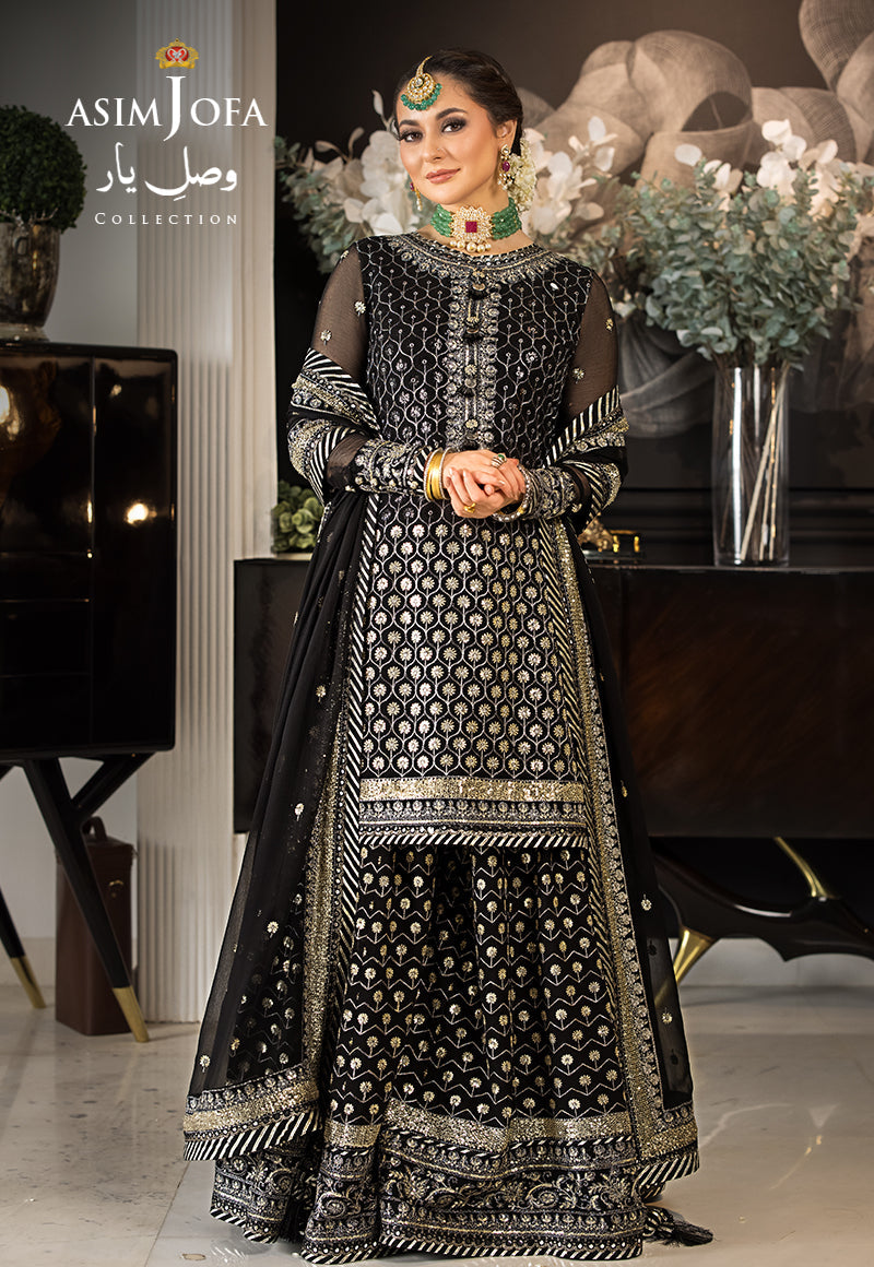 Buy Now, AJVY- 05 - Vasl e yar - Formals 2023 - Asim Jofa - Wedding and Bridal Party Dresses - Shahana Collection UK - Asim Jofa in GCC - UAE fashion 
