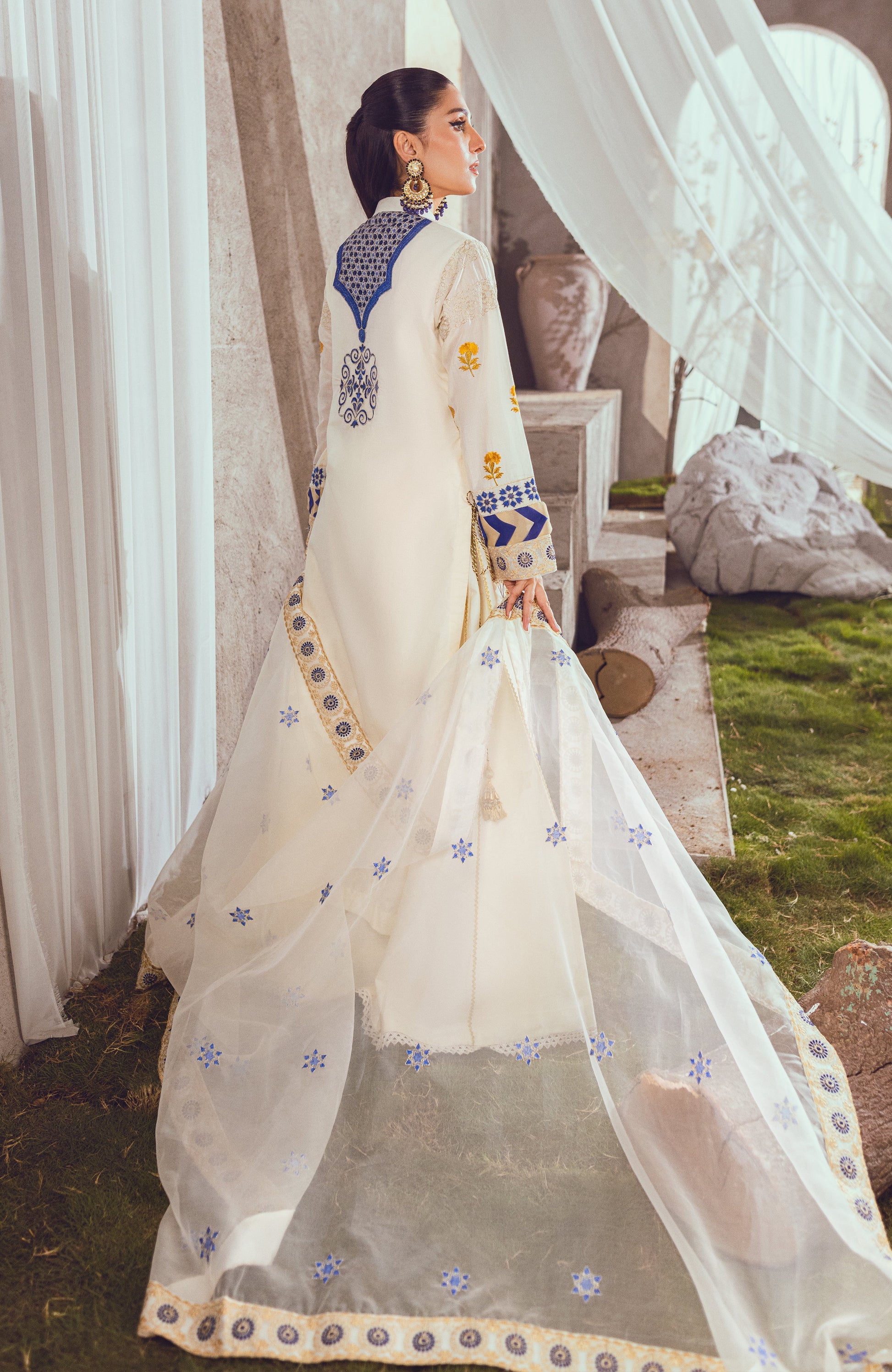 Buy Now, D#08 MAHIYMAAN - Eid Luxury Embroidered Lawn - Al Zohaib - Shahana Collection UK - Wedding and Bridal Party Dresses - Festive Eid 2023