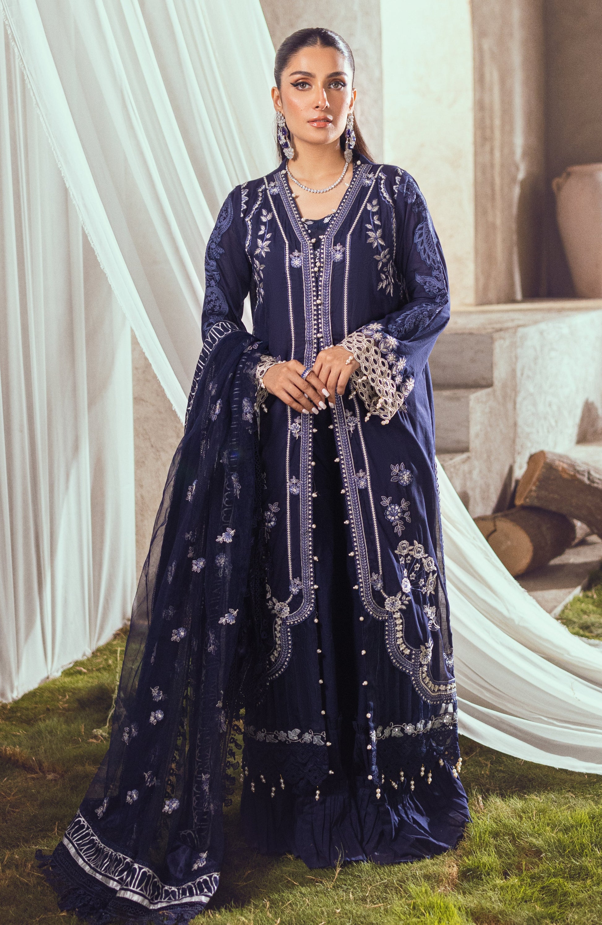 Buy Now, D#07 MAHIYMAAN - Eid Luxury Embroidered Lawn - Al Zohaib - Shahana Collection UK - Wedding and Bridal Party Dresses - Festive Eid 2023