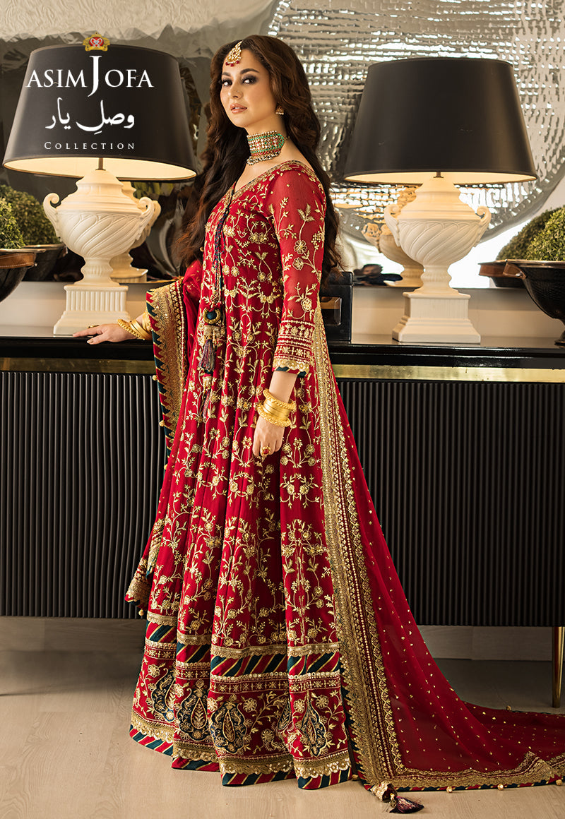 Buy Now, AJVY- 10 - Vasl e yar - Formals 2023 - Asim Jofa - Wedding and Bridal Party Dresses - Shahana Collection UK - Asim Jofa in GCC - UAE fashion 