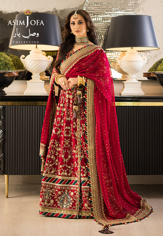 Buy Now, AJVY- 10 - Vasl e yar - Formals 2023 - Asim Jofa - Wedding and Bridal Party Dresses - Shahana Collection UK - Asim Jofa in GCC - UAE fashion 