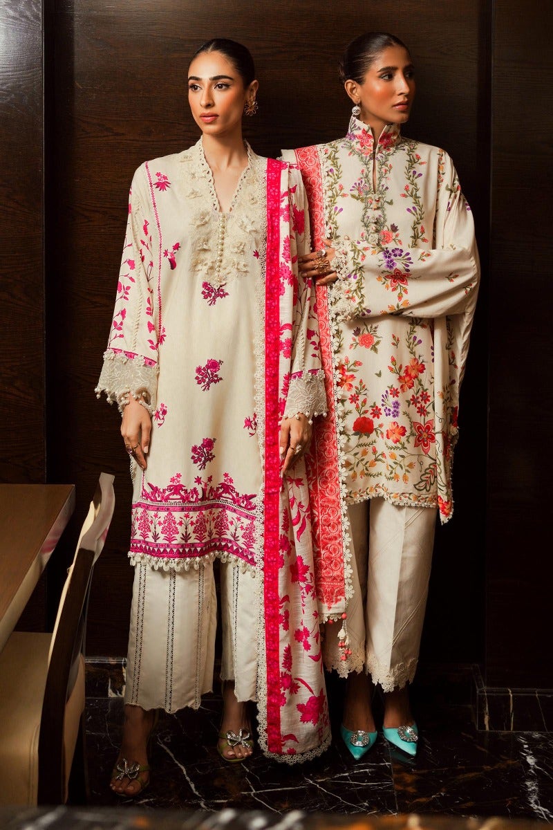 Shop Now - D#10A Muzlin Winter - Vol 1 - Sana Safinaz - Wedding and Bridal Party Dresses - Shahana Collection UK - Pakistani Designer Wear - Winter 2023