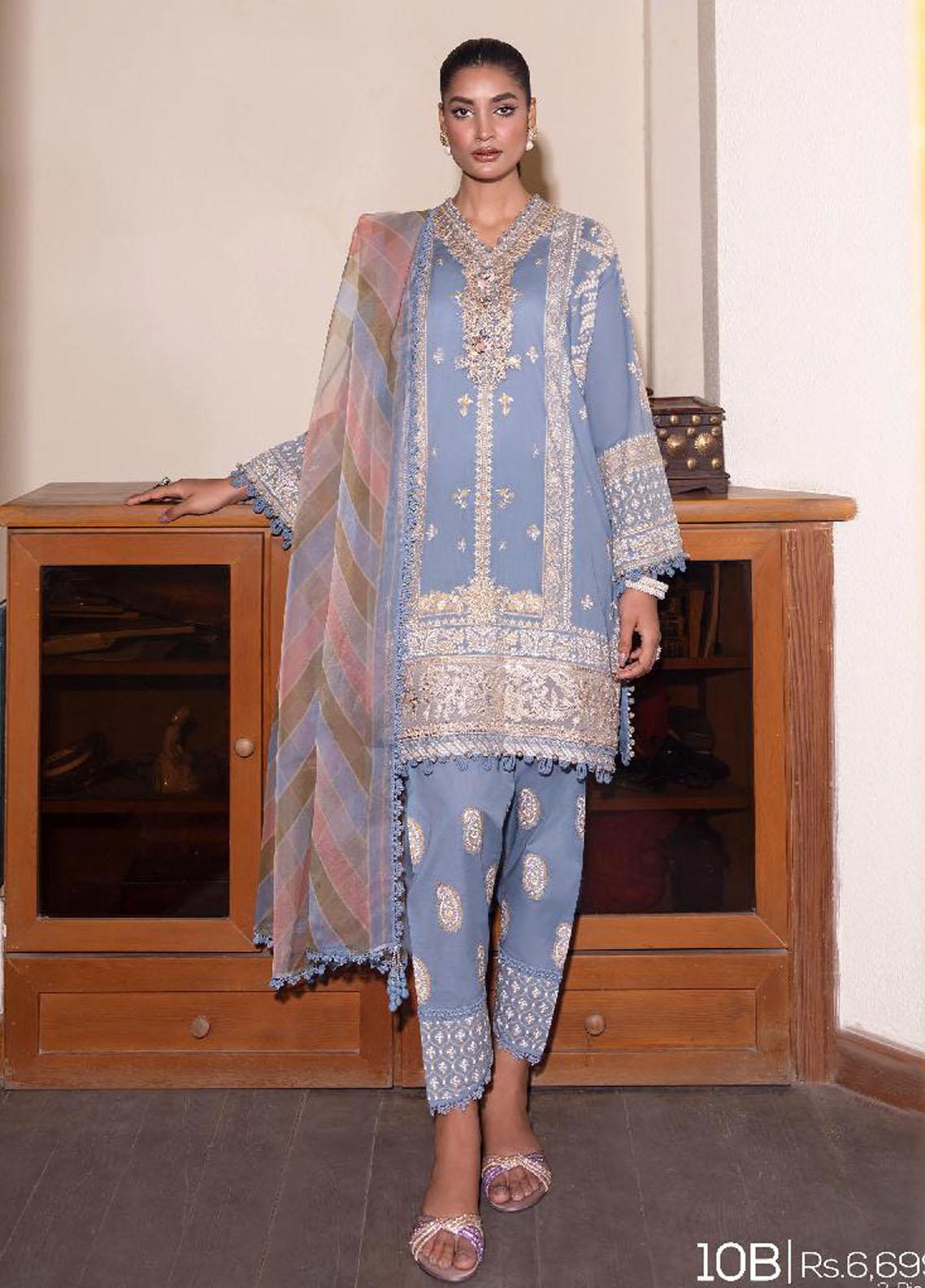 Buy Now, 10B - Muzlin Summer Vol.2 - Sana Safinaz - Shahana Collection 2023 - Wedding and Bridal Dresses