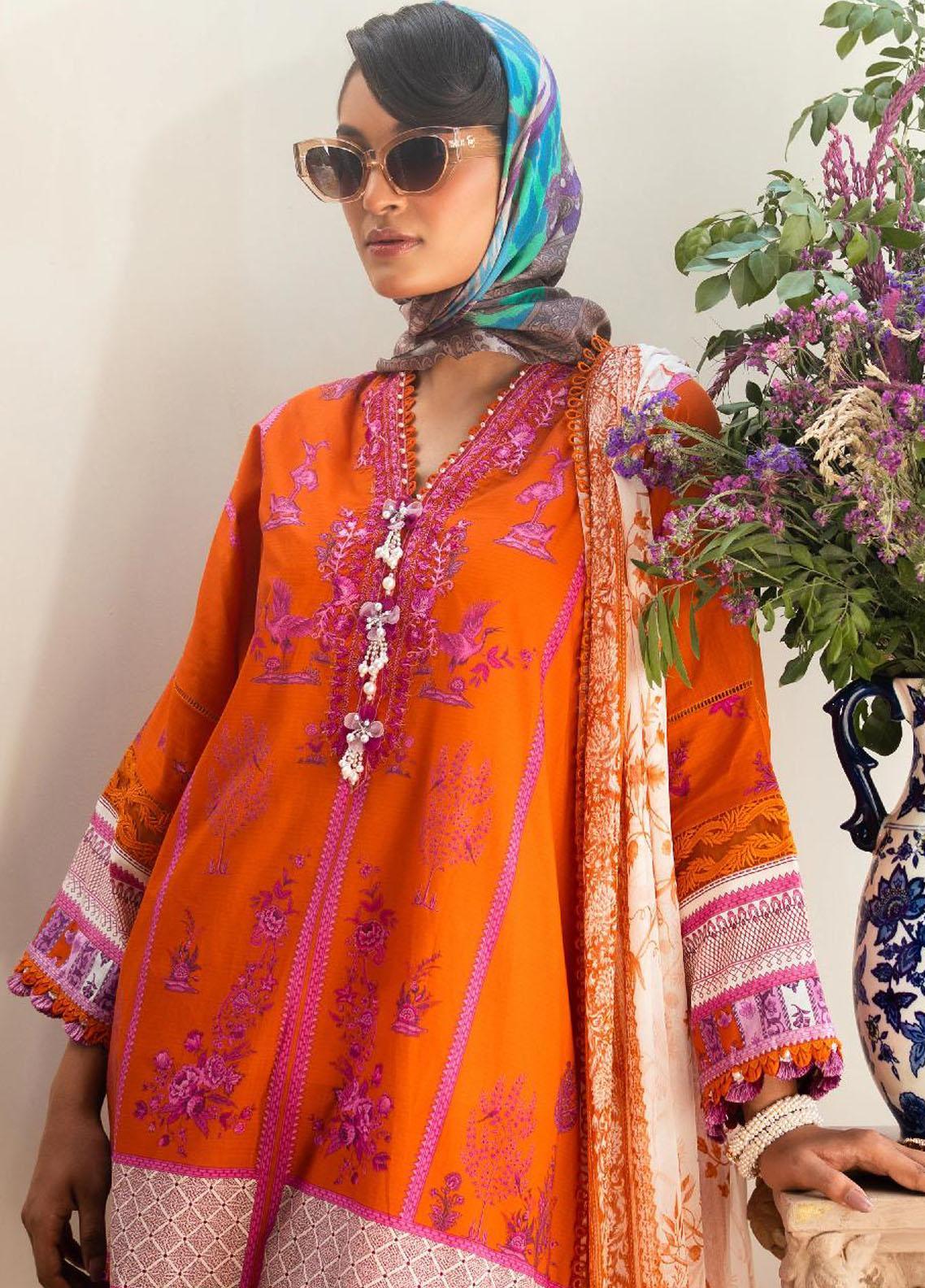 Buy Now, 14A - Muzlin Summer Vol.2 - Sana Safinaz - Shahana Collection 2023 - Wedding and Bridal Dresses