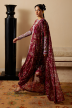 Saaz by Soraya Official Draped Jacket Suit - Shahana Collection UK