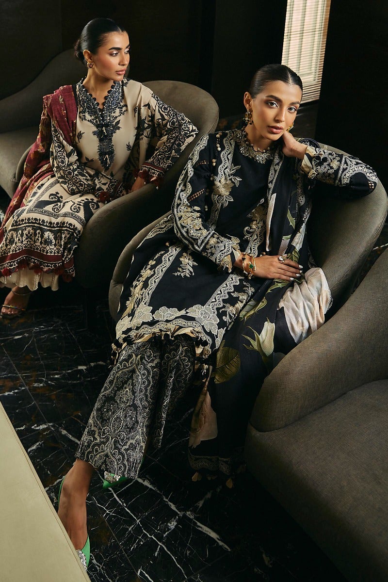 Shop Now - D#18B Muzlin Winter - Vol 1 - Sana Safinaz - Wedding and Bridal Party Dresses - Shahana Collection UK - Pakistani Designer Wear - Winter 2023