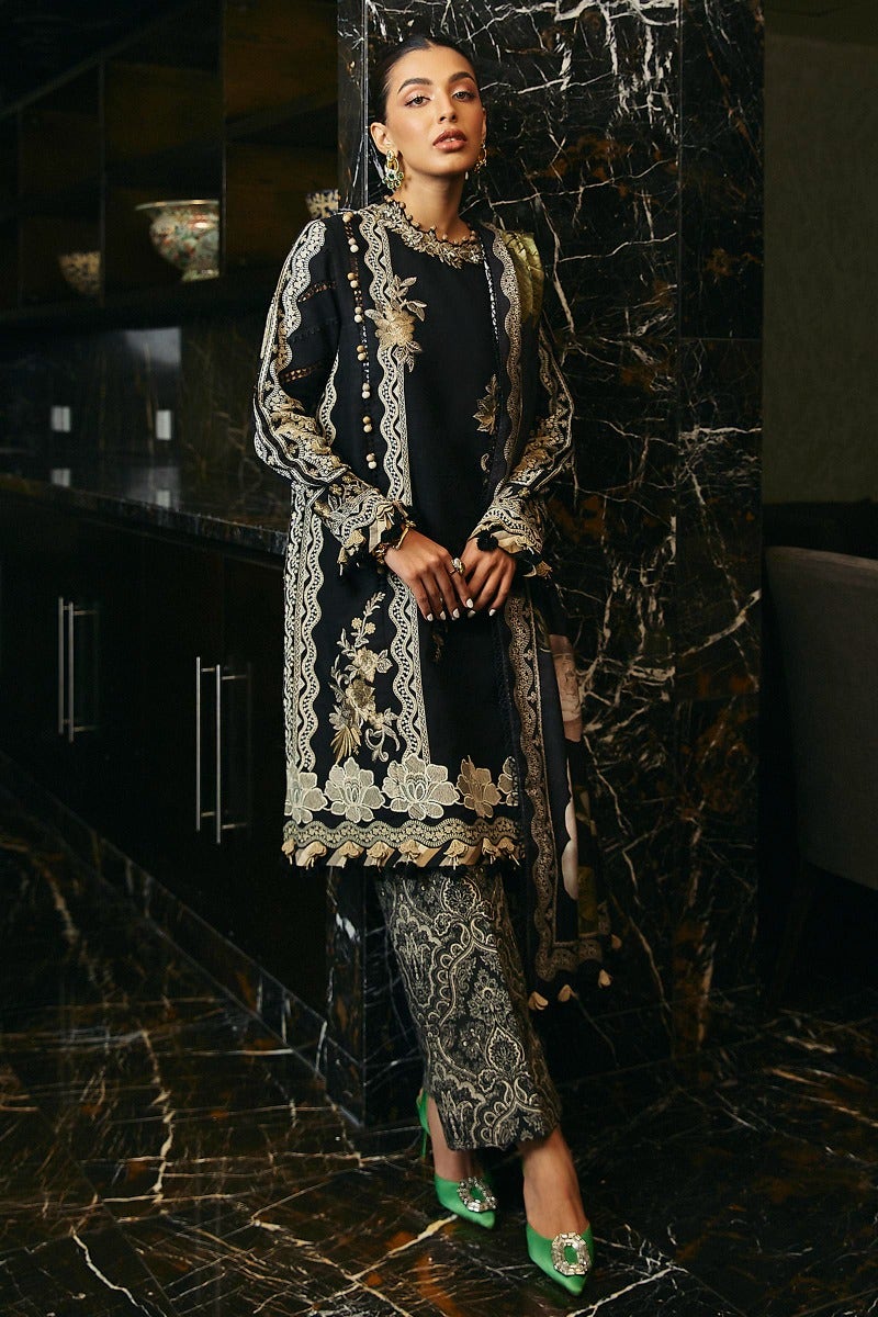 Shop Now - D#18B Muzlin Winter - Vol 1 - Sana Safinaz - Wedding and Bridal Party Dresses - Shahana Collection UK - Pakistani Designer Wear - Winter 2023
