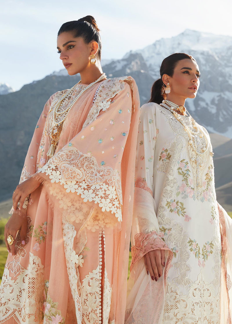 Shop Now, Summer in the Meadows D1B - Luxe Lawn by Saira Shakira 2023 - Crimson - Shahana Collection UK - Wedding and Bridal Party Dresses - Eid Edit 2023
