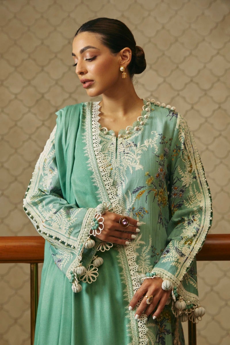 Shop Now - D#21A Muzlin Winter - Vol 1 - Sana Safinaz - Wedding and Bridal Party Dresses - Shahana Collection UK - Pakistani Designer Wear - Winter 2023