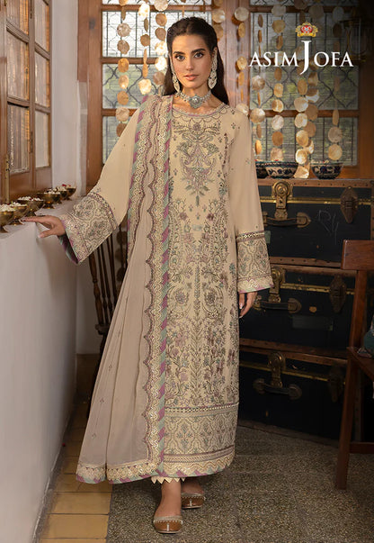 Buy Now- D#26 Silk Lawn - Shadow Work Collection 2023 - Shahana Collection UK - Asim Jofa - Wedding and Bridal party dresses 