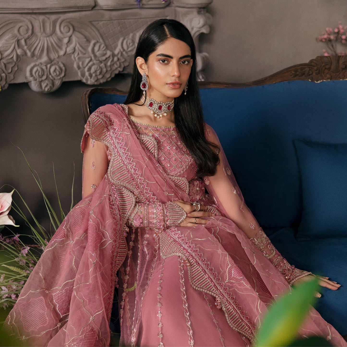 Buy Now - ALF-01 - Afrozeh La' Fuschia Luxury Collection 2023 - Shahana Collection - Wedding and Bridal Dresses - Pakistani Designer Clothing - Shahana UK