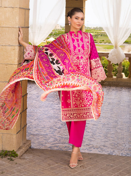 Buy Now, 3B GUL-MOHAR - Luxury Eid Lawn by Zainab Chottani 2023 - Shahana Collection UK - Zainab Chottani in UK 