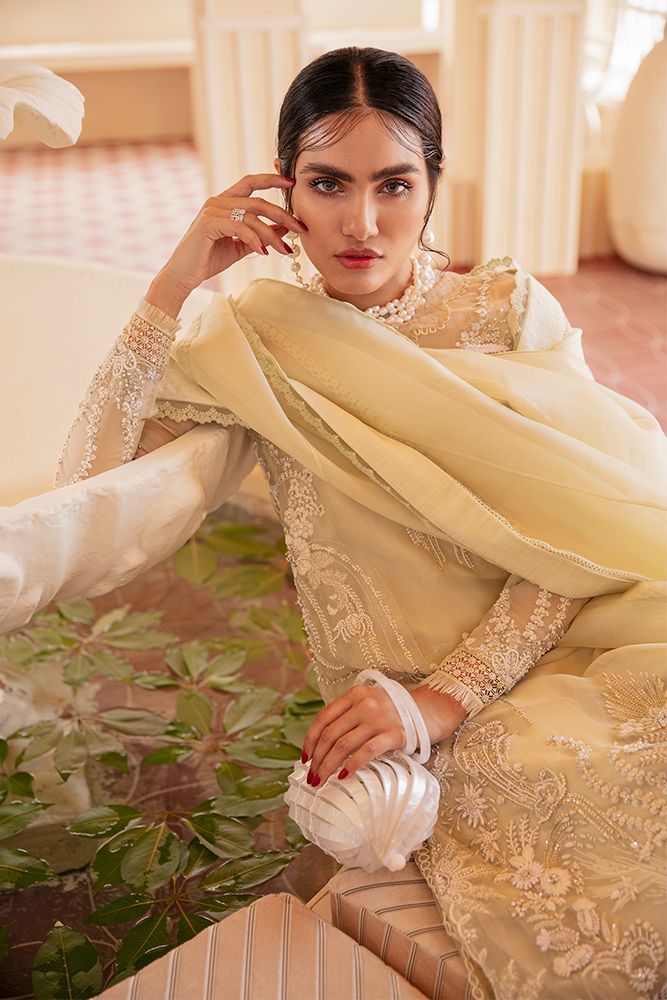 Chartreuse Luxury Pret 2021 Suffuse by Suffuse By Sana Yasir Luxury Pret - Shahana Collection UK