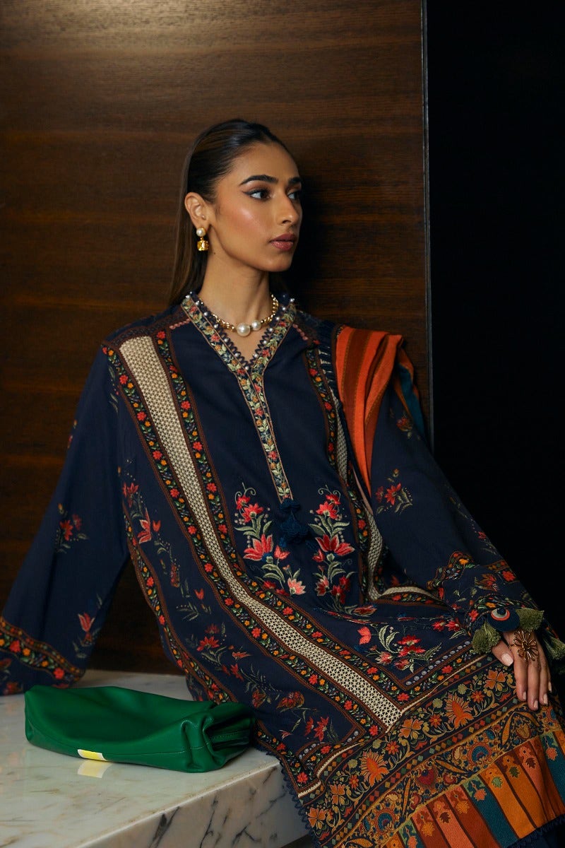 Shop Now - D#3A Muzlin Winter - Vol 1 - Sana Safinaz - Wedding and Bridal Party Dresses - Shahana Collection UK - Pakistani Designer Wear - Winter 2023