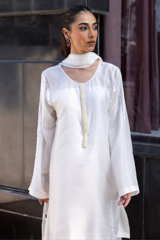 Buy Now - Peral White - Ayesha Shoaib Malik - Essentials - Shahana Collection UK - Wedding and Bridal Party Dresses - Shahana UK 