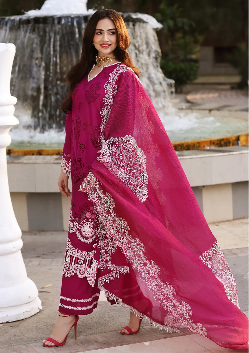 Shop Now, D# 4A MYSTERIA - Festive Chikankari 2023 Vol.2 - Elaf Premium - Shahana Collection UK - Wedding and Bridal Party Dresses 