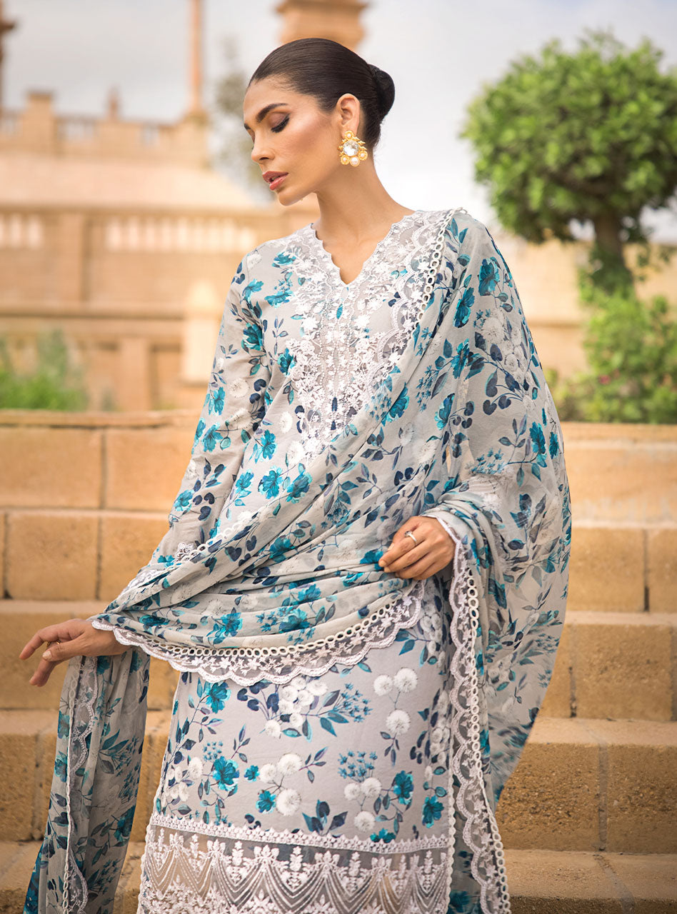 Buy Now, 4A PANCHI - Luxury Eid Lawn by Zainab Chottani 2023 - Shahana Collection UK - Zainab Chottani in UK 