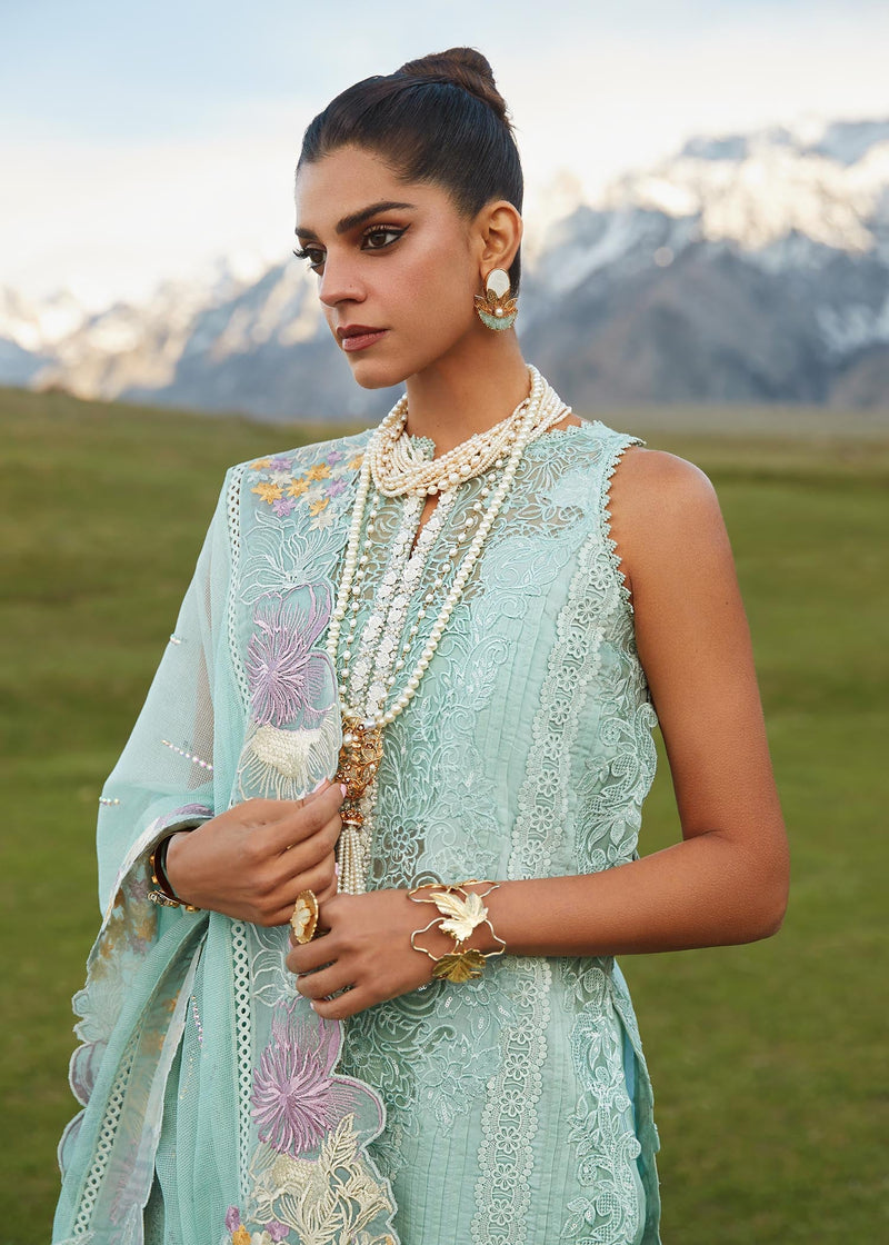Shop Now, Pleated Perfection D4A - Luxe Lawn by Saira Shakira 2023 - Crimson - Shahana Collection UK - Wedding and Bridal Party Dresses - Eid Edit 2023
