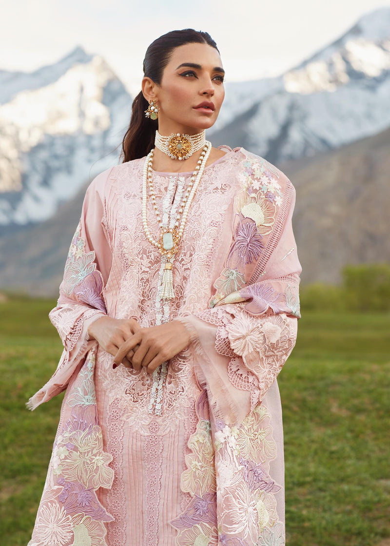 Shop Now, Pleated Perfection D4B - Luxe Lawn by Saira Shakira 2023 - Crimson - Shahana Collection UK - Wedding and Bridal Party Dresses - Eid Edit 2023