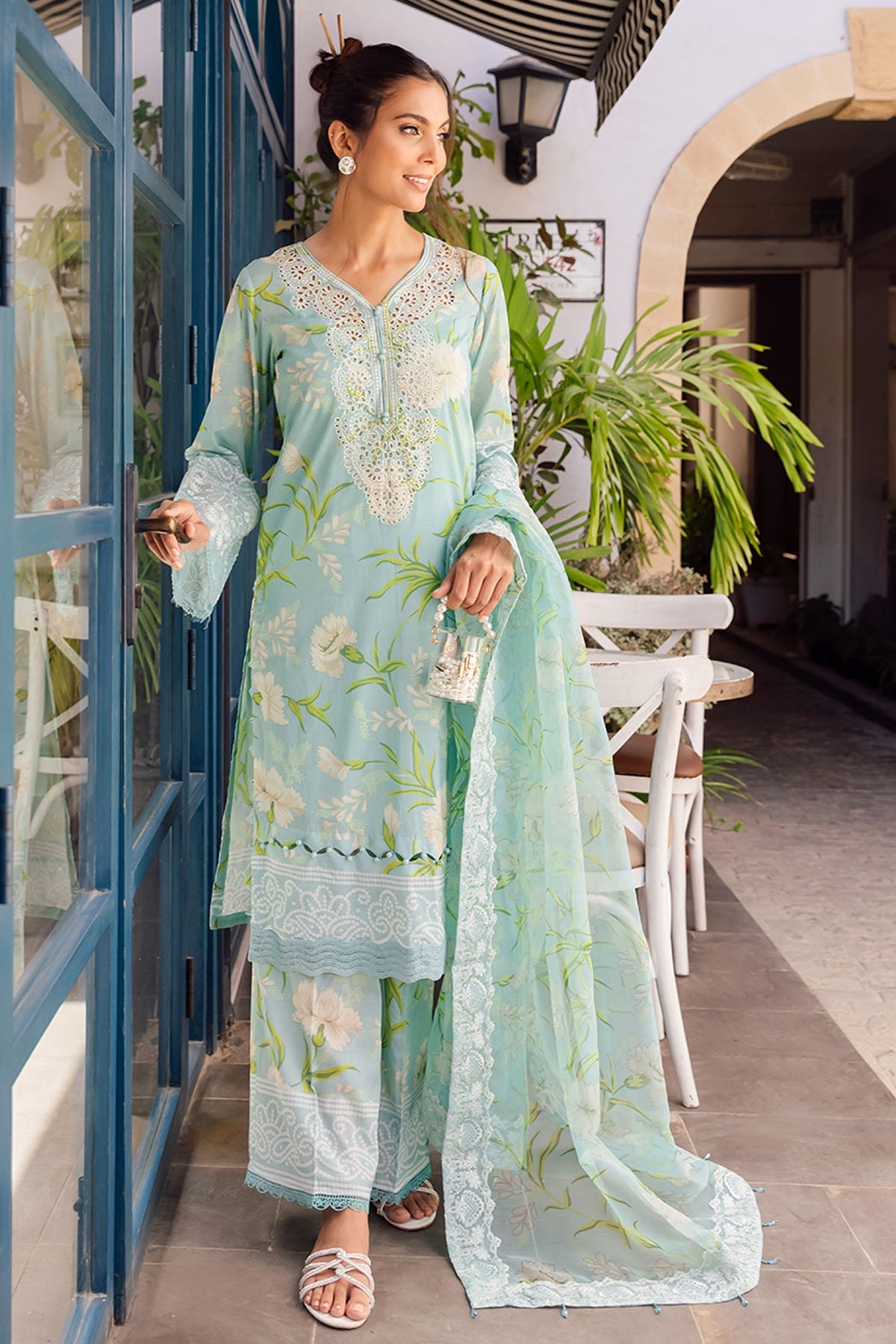Shop Now, GL-05 - Glam Girl - Lawn Collection 2023 - Nureh - Shahana Collection UK - Wedding and Bridal Party Dresses - Eid edit 2023