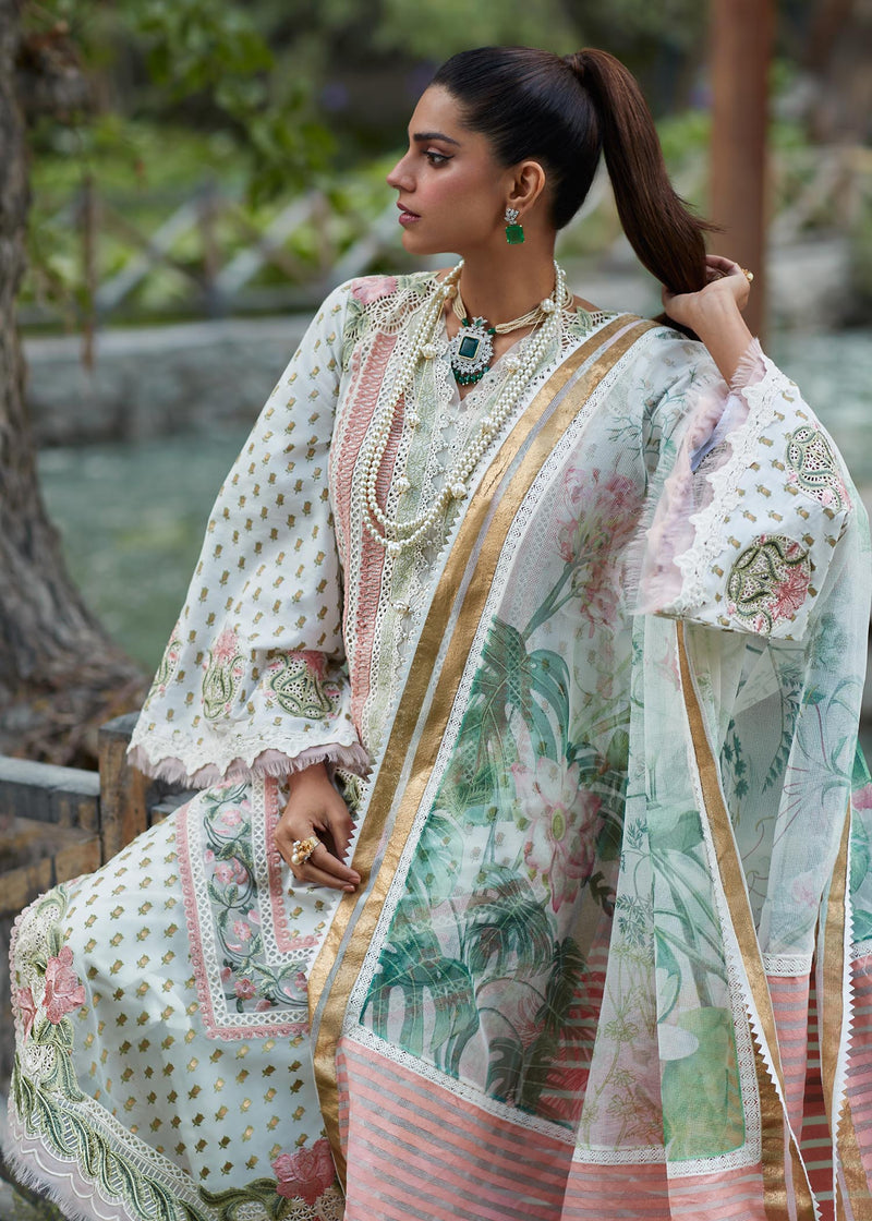 Shop Now, Shigar D5A - Luxe Lawn by Saira Shakira 2023 - Crimson - Shahana Collection UK - Wedding and Bridal Party Dresses - Eid Edit 2023