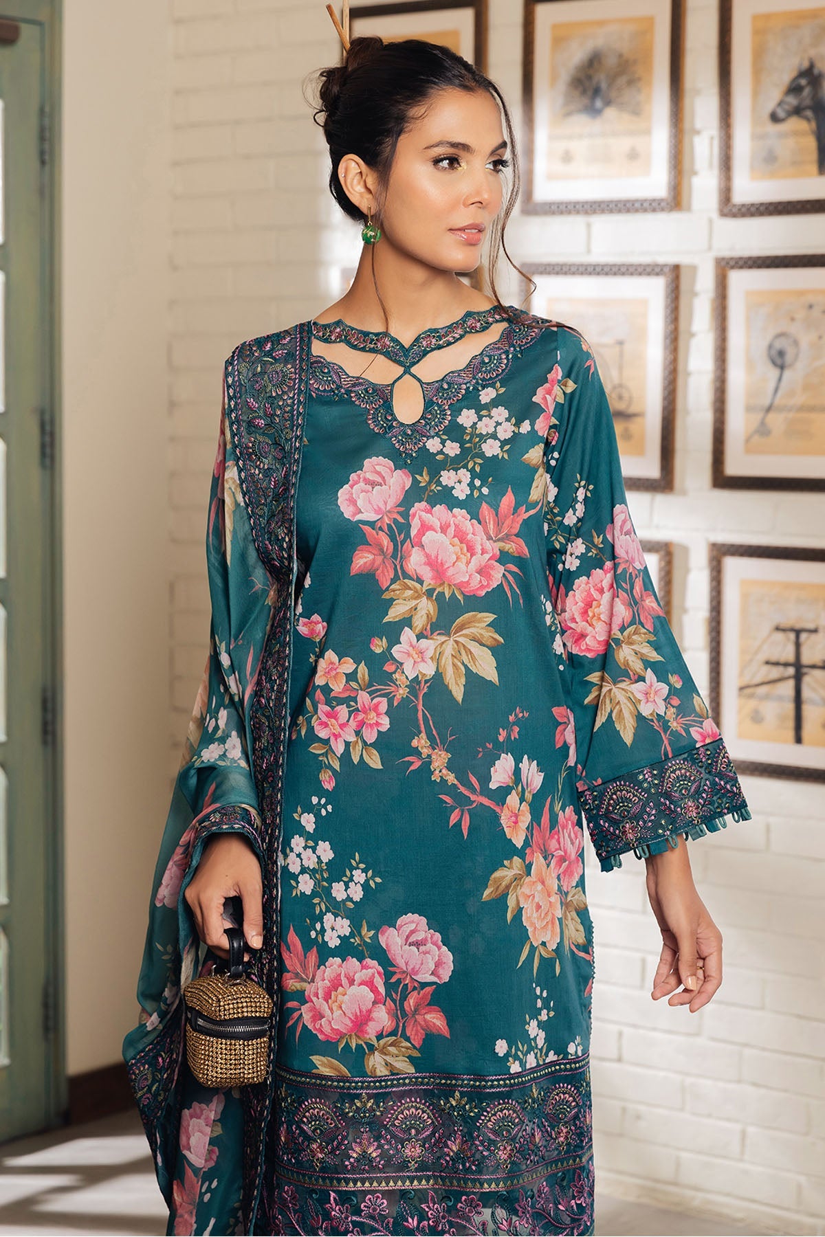 Shop Now, GL-06 - Glam Girl - Lawn Collection 2023 - Nureh - Shahana Collection UK - Wedding and Bridal Party Dresses - Eid edit 2023