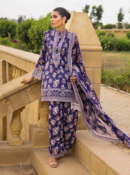 Buy Now, 6B AABROO - Luxury Eid Lawn by Zainab Chottani 2023 - Shahana Collection UK - Zainab Chottani in UK 