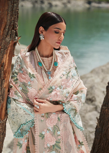 Shop Now, Mountain Love  D6B - Luxe Lawn by Saira Shakira 2023 - Crimson - Shahana Collection UK - Wedding and Bridal Party Dresses - Eid Edit 2023