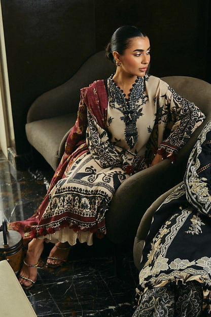 Shop Now - D#7A Muzlin Winter - Vol 1 - Sana Safinaz - Wedding and Bridal Party Dresses - Shahana Collection UK - Pakistani Designer Wear - Winter 2023