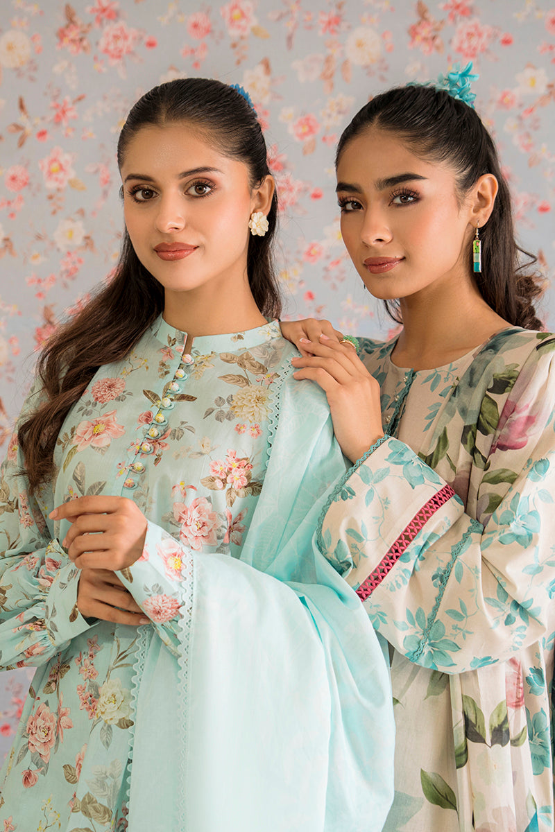 Buy Now - Carolina Grace - Petals and Prints - Lawn Collection 2023 - Cross Stitch - Shahana Collection UK - Wedding and Bridal Party Dresses 