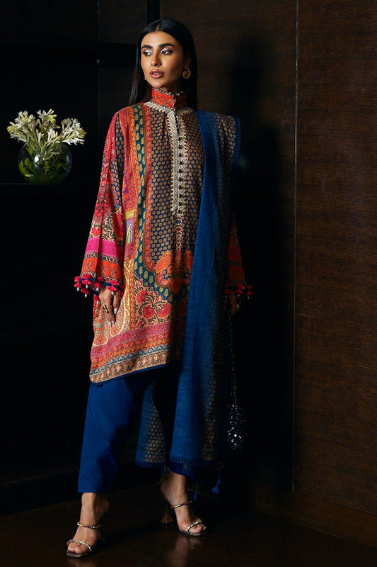 Shop Now - D#8B Muzlin Winter - Vol 1 - Sana Safinaz - Wedding and Bridal Party Dresses - Shahana Collection UK - Pakistani Designer Wear - Winter 2023