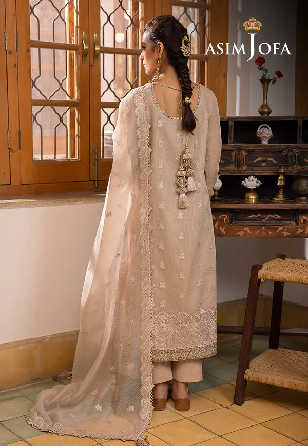 Buy Now- D#21 Silk Lawn - Shadow Work Collection 2023 - Shahana Collection UK - Asim Jofa - Wedding and Bridal party dresses