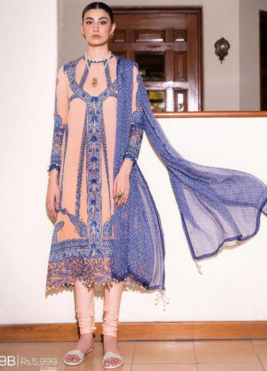 Buy Now, 9B - Muzlin Summer Vol.2 - Sana Safinaz - Shahana Collection 2023 - Wedding and Bridal Dresses
